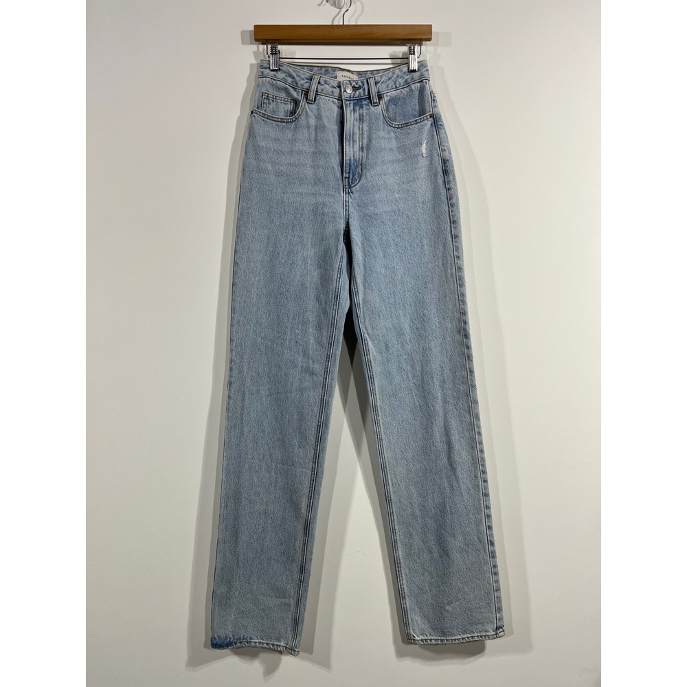 PacSun Streetwear High Waisted Straight Leg Jeans Light Wash Denim Womens 26